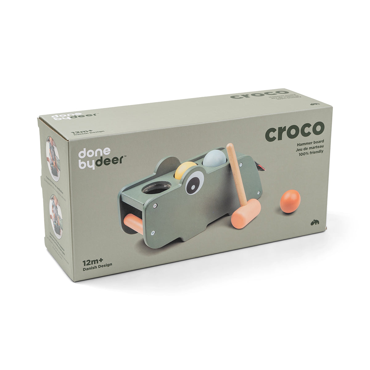 Klopfbank Croco Grün