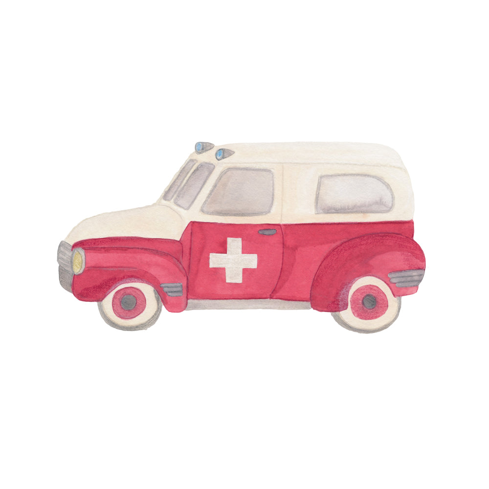 Wandsticker Krankenauto
