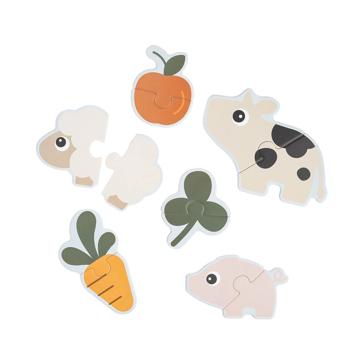 Erstes Jigsaw Puzzleset Tiny farm Farbmix