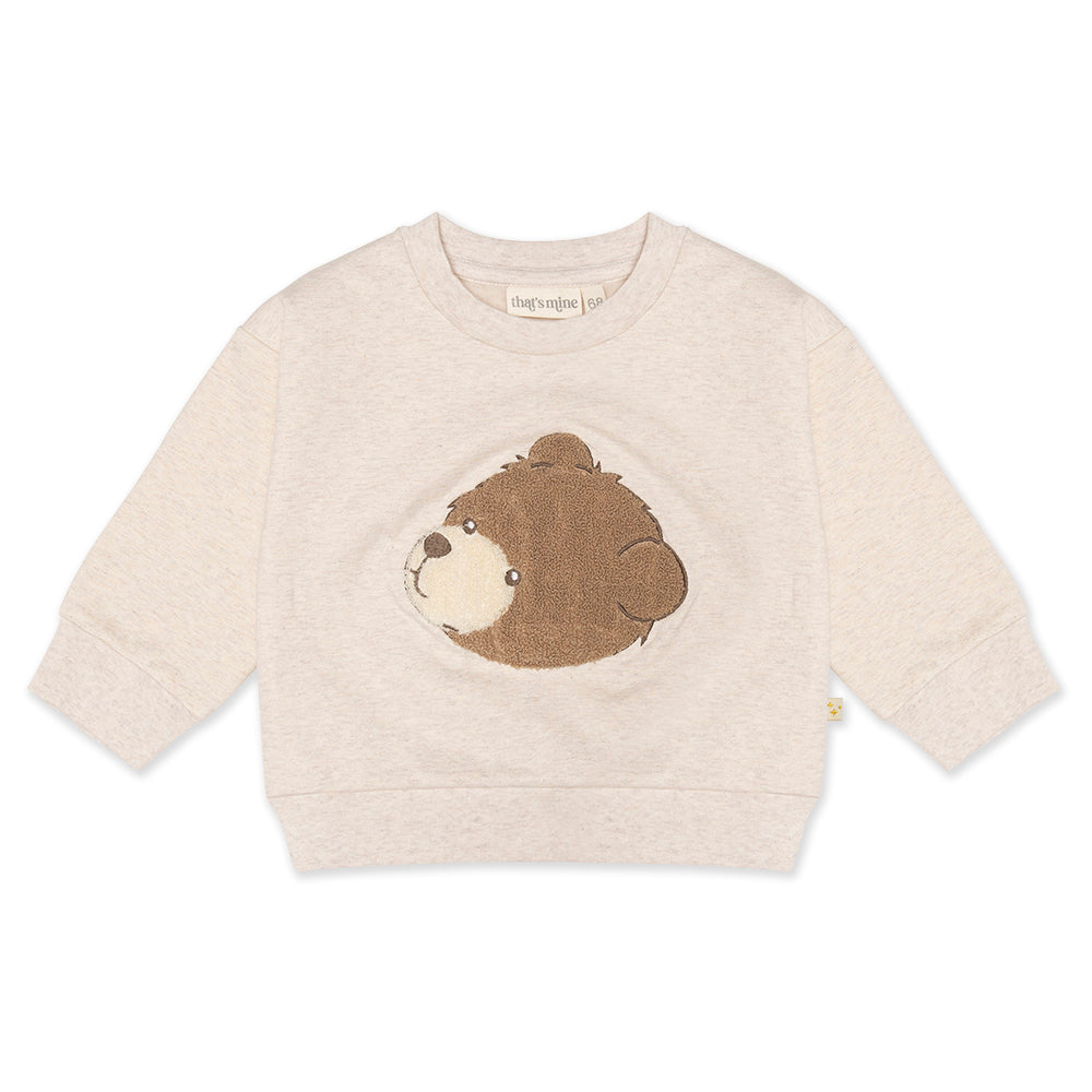 Pullover Oversize Bärenkopf