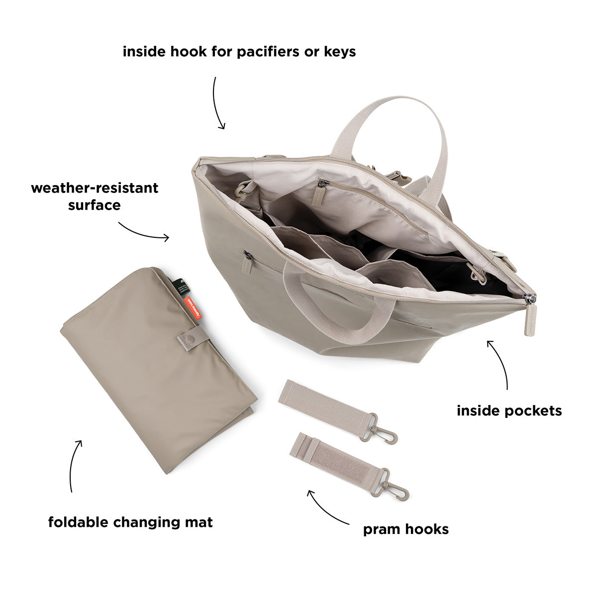 Wickelrucksack Sand