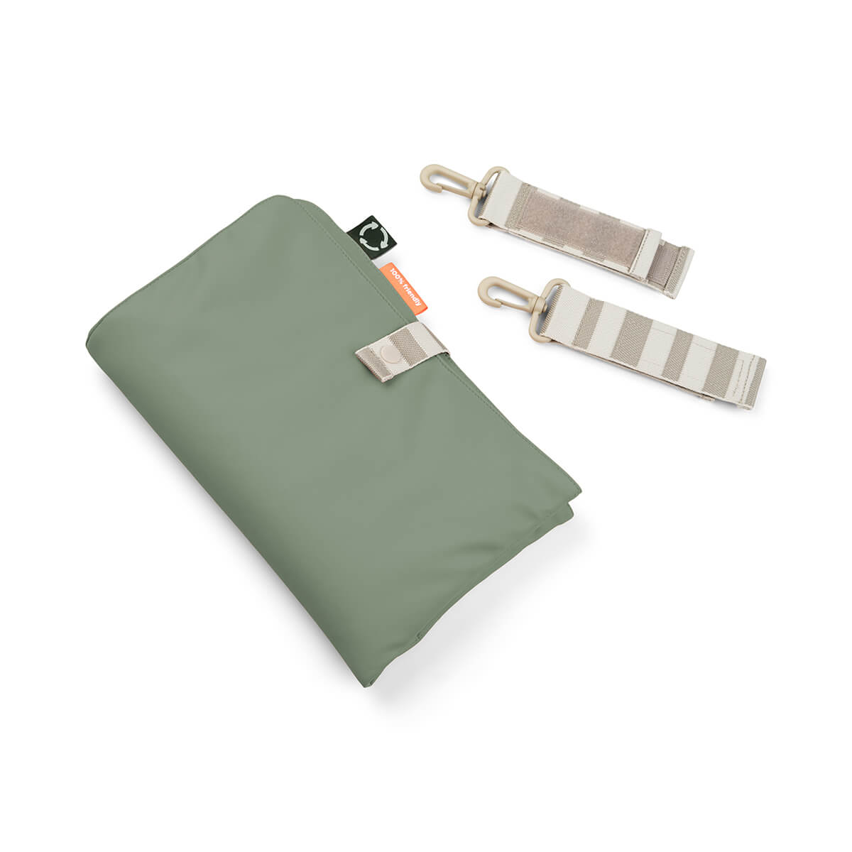 Gesteppte Wickeltasche Grün