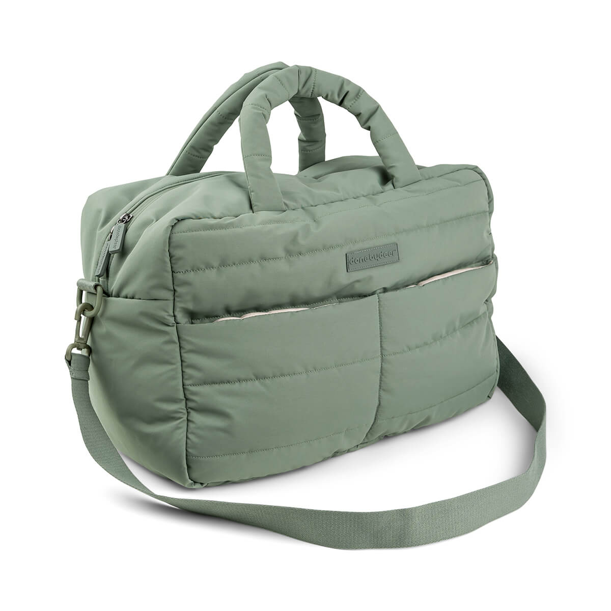 Gesteppte Wickeltasche Grün
