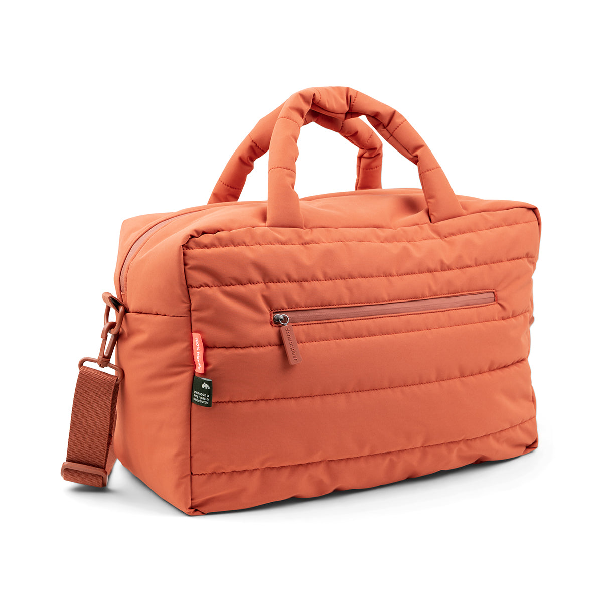 Gesteppte Wickeltasche Papaya