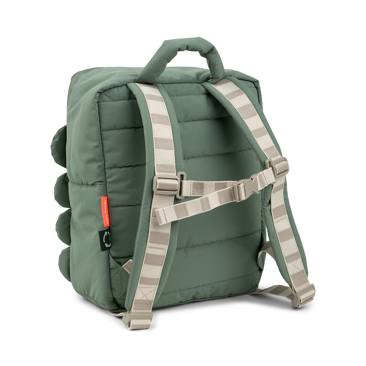 Gesteppter Kinderrucksack Croco Grün9,6 L
