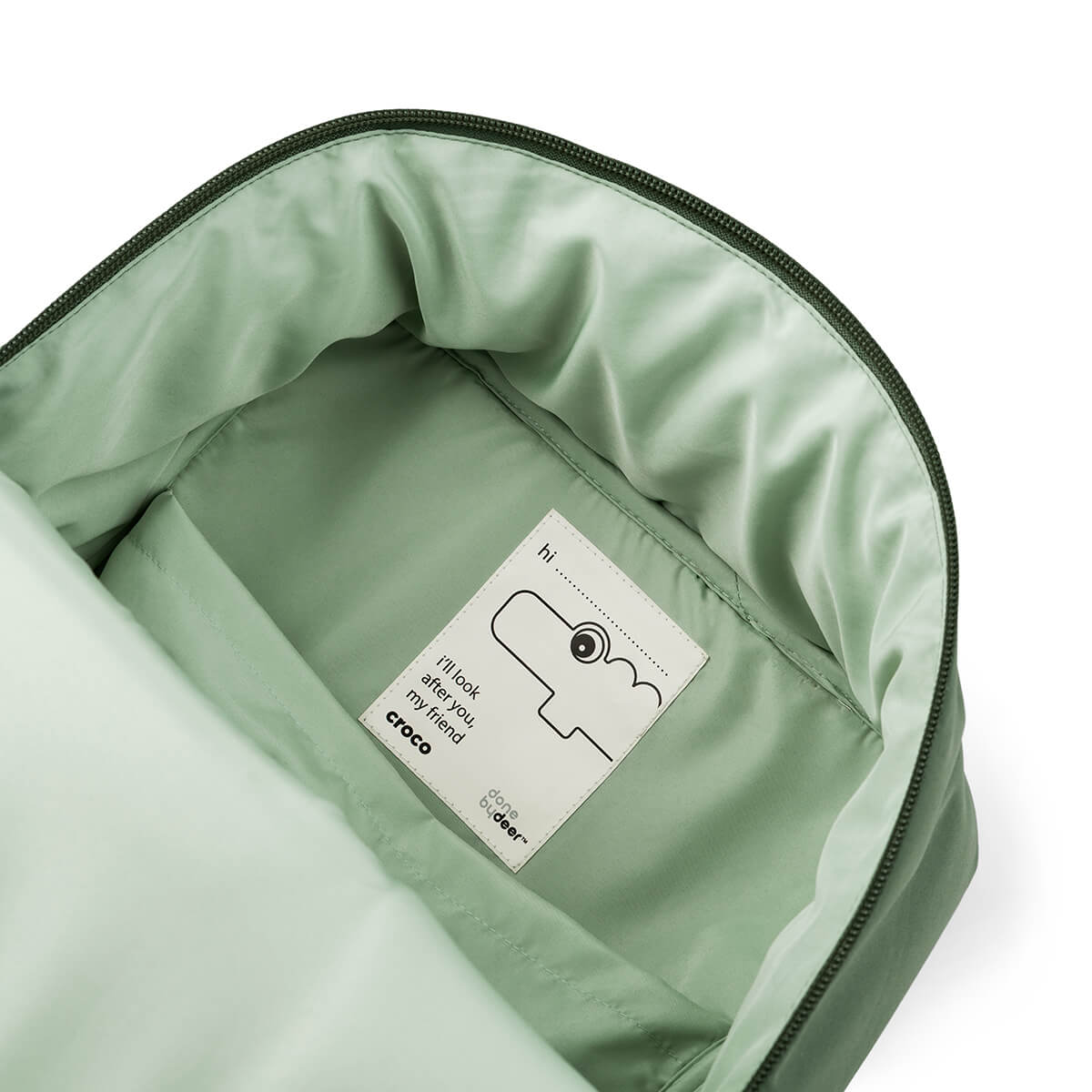 Gesteppter Kinderrucksack Croco Grün9,6 L