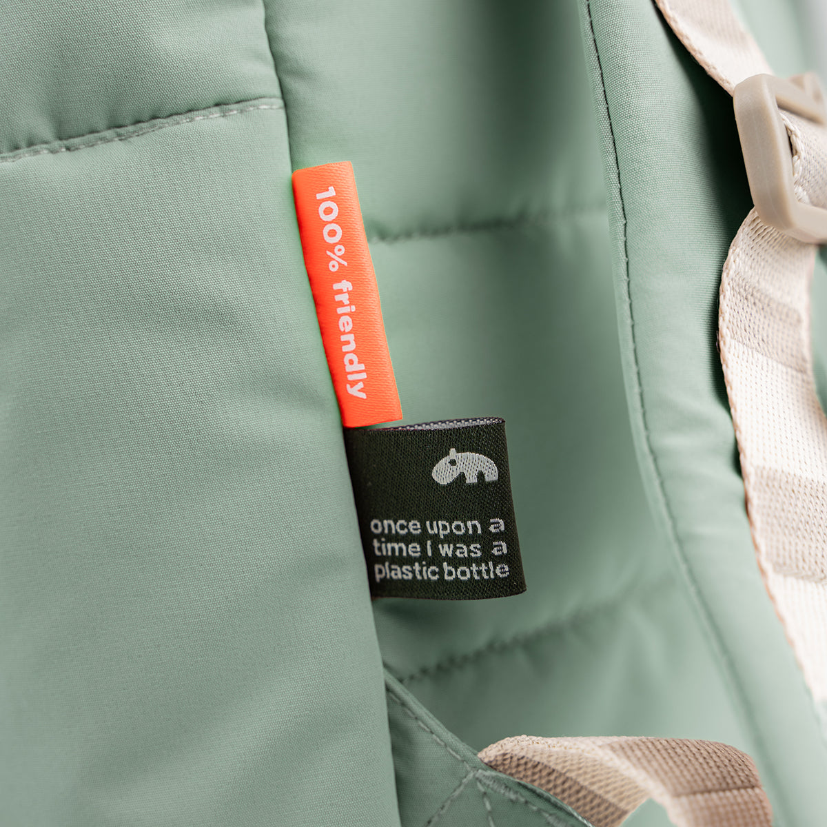 Gesteppter Kinderrucksack Croco Grün9,6 L