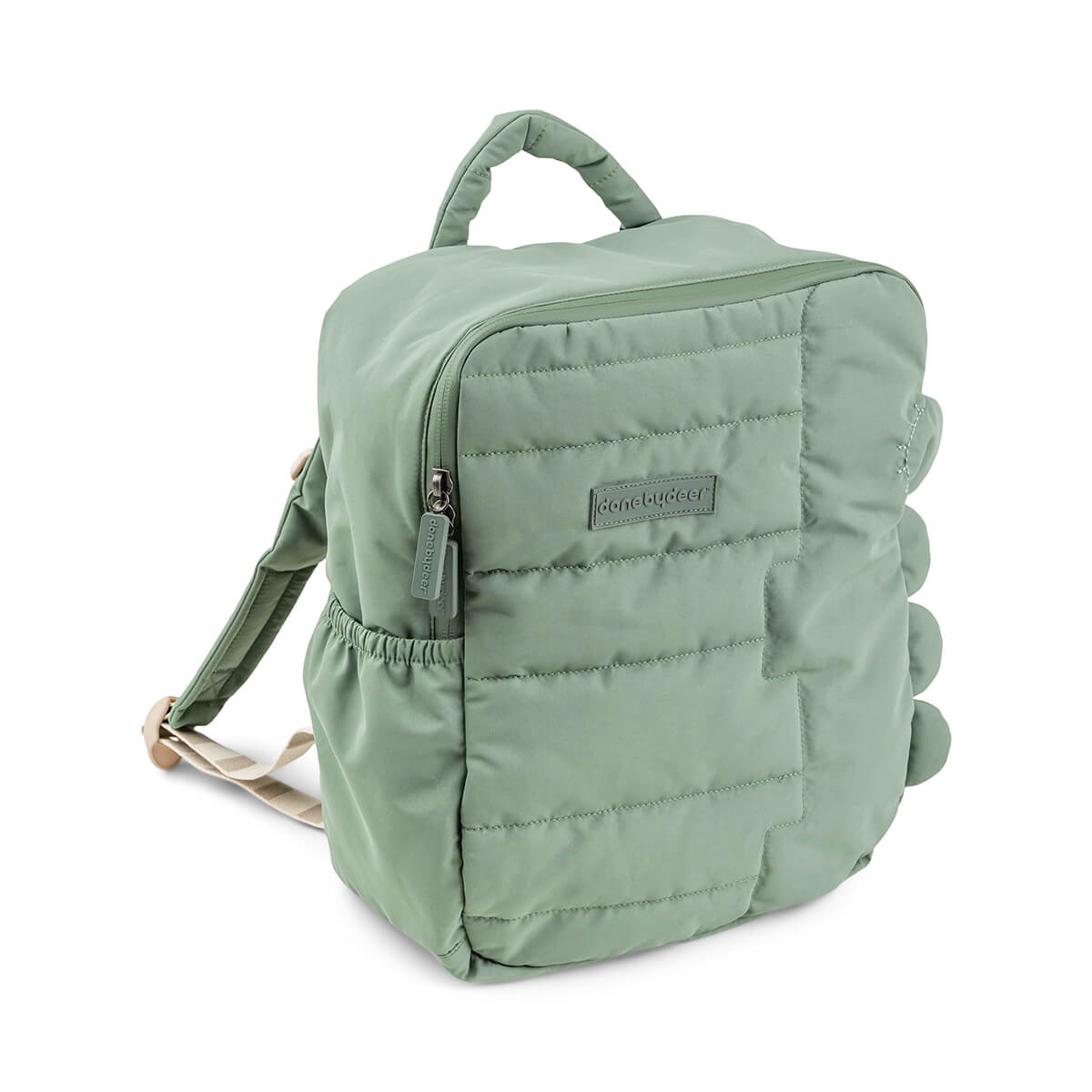 Gesteppter Kinderrucksack Croco Grün9,6 L