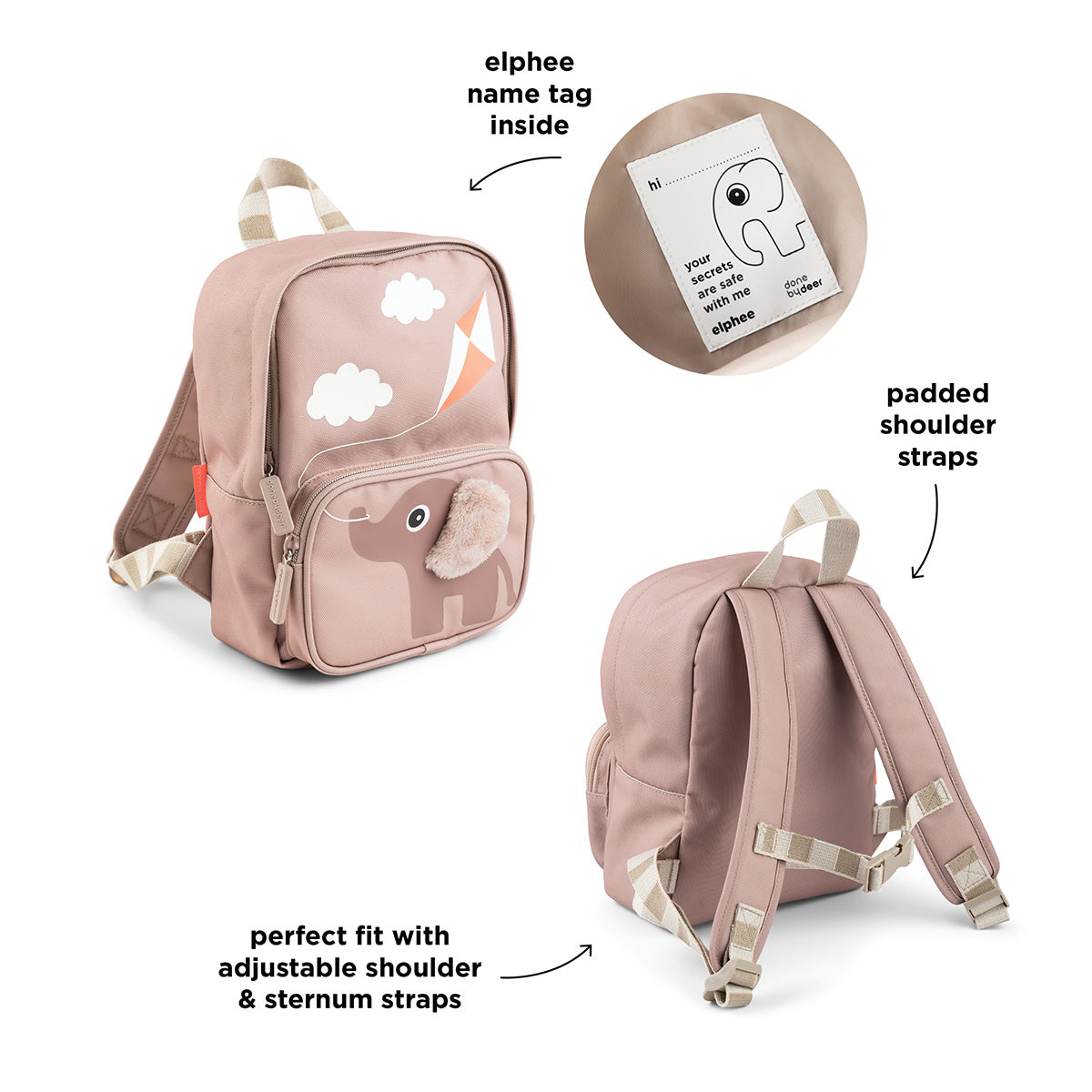 Kinderrucksack Elphee Rosa4 L