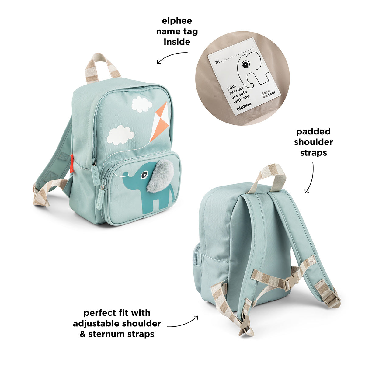 Kinderrucksack Elphee Blau4 L
