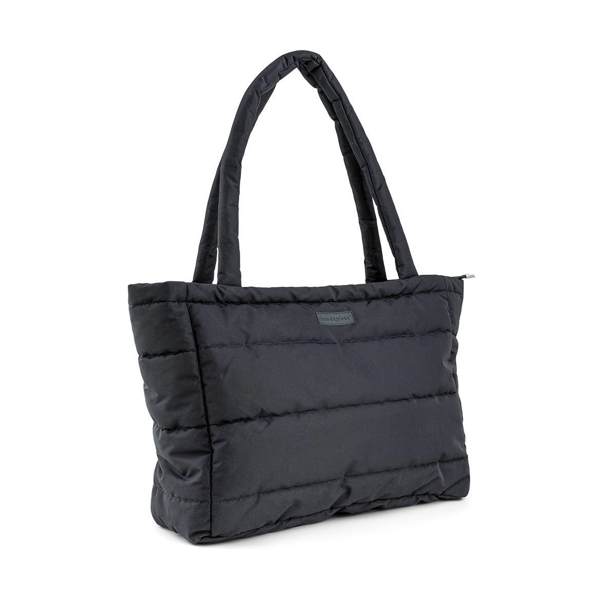 Gesteppte Wickeltasche Tote Bag Schwarz