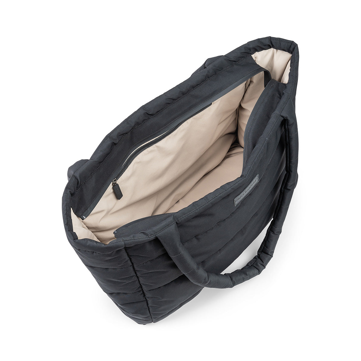 Gesteppte Wickeltasche Tote Bag Schwarz