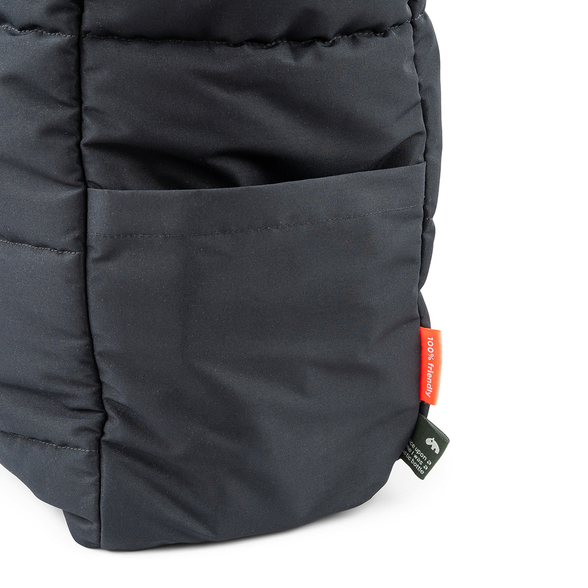 Gesteppte Wickeltasche Tote Bag Schwarz