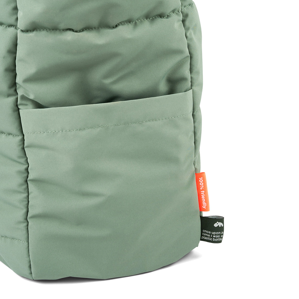 Gesteppte Wickeltasche Tote Bag Grün