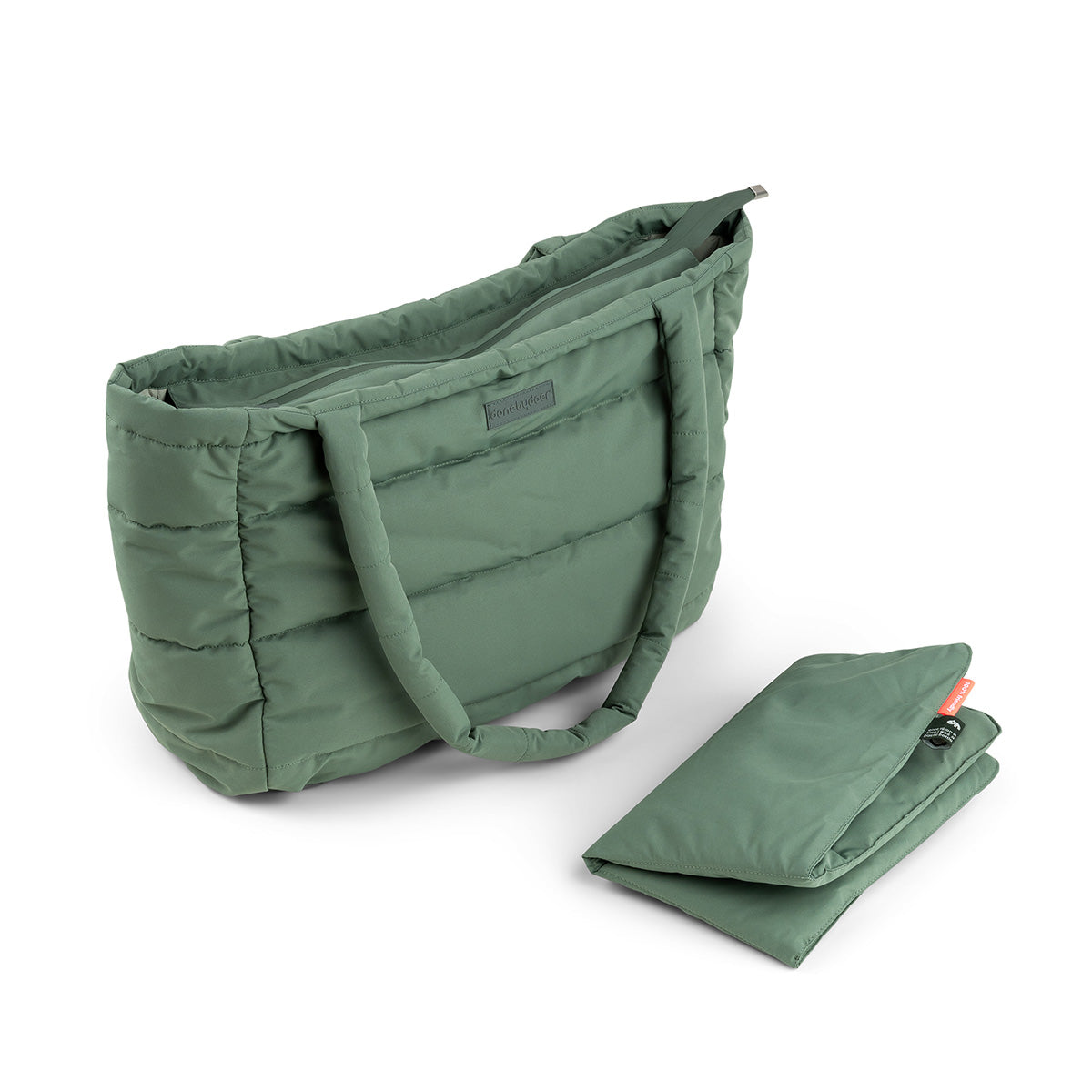 Gesteppte Wickeltasche Tote Bag Grün