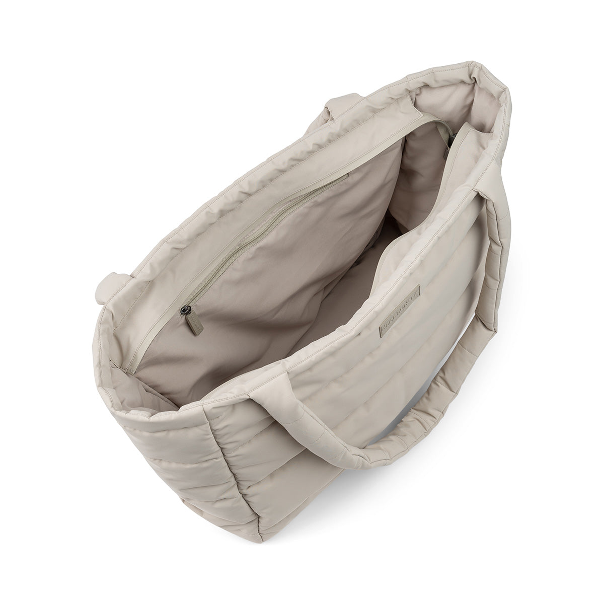Gesteppte Wickeltasche Tote Bag Sand