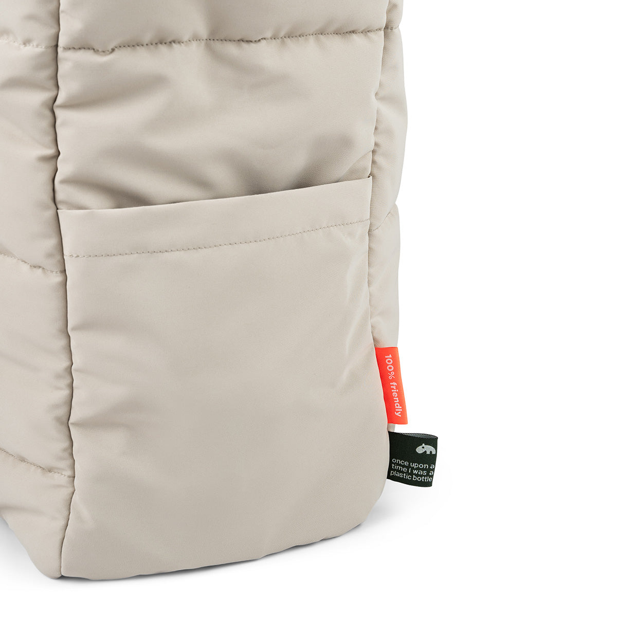 Gesteppte Wickeltasche Tote Bag Sand