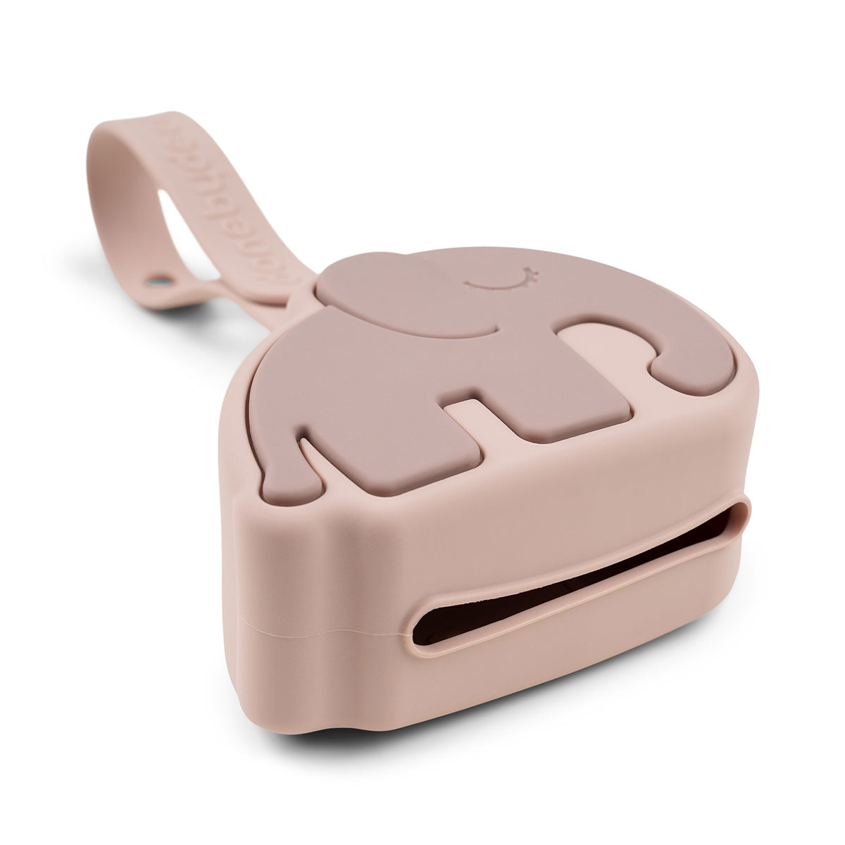 Schnullertäschchen aus Silikon Elphee Rosa