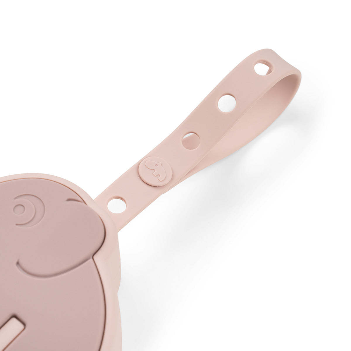 Schnullertäschchen aus Silikon Elphee Rosa
