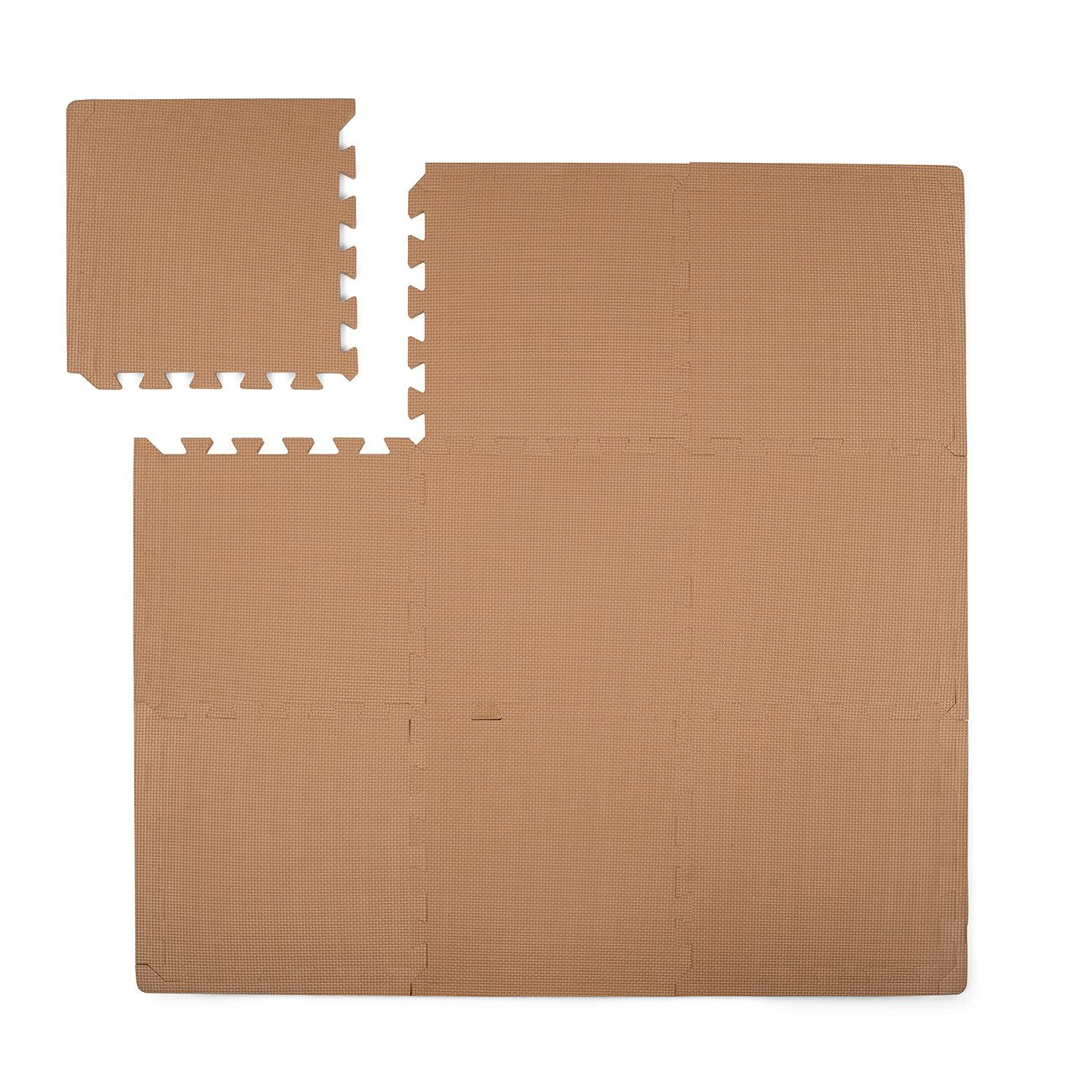 Schaumstoff-Spielmatte quadratisch - Braun