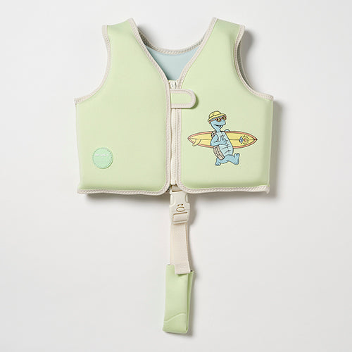 Kids Swim Vest 2-3 Shred Turtle Aqua (SS25)