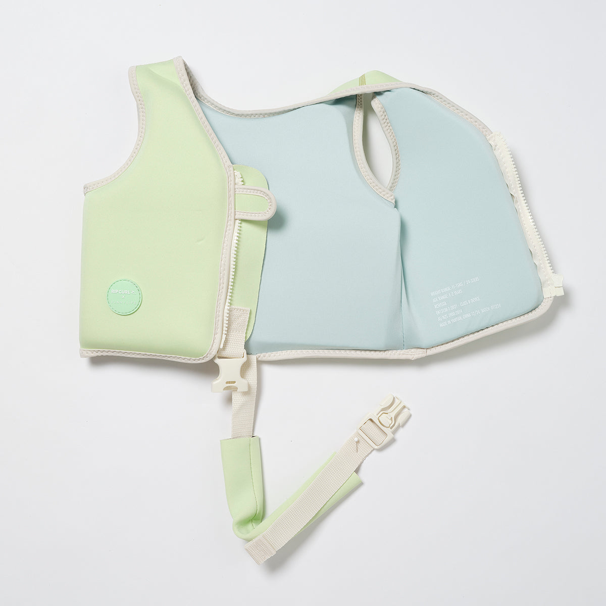 Kids Swim Vest 1-2 Shred Turtle Aqua (SS25)