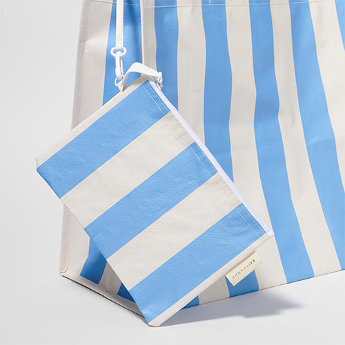 Strandtasche Le Weekend Mid Blue Cream