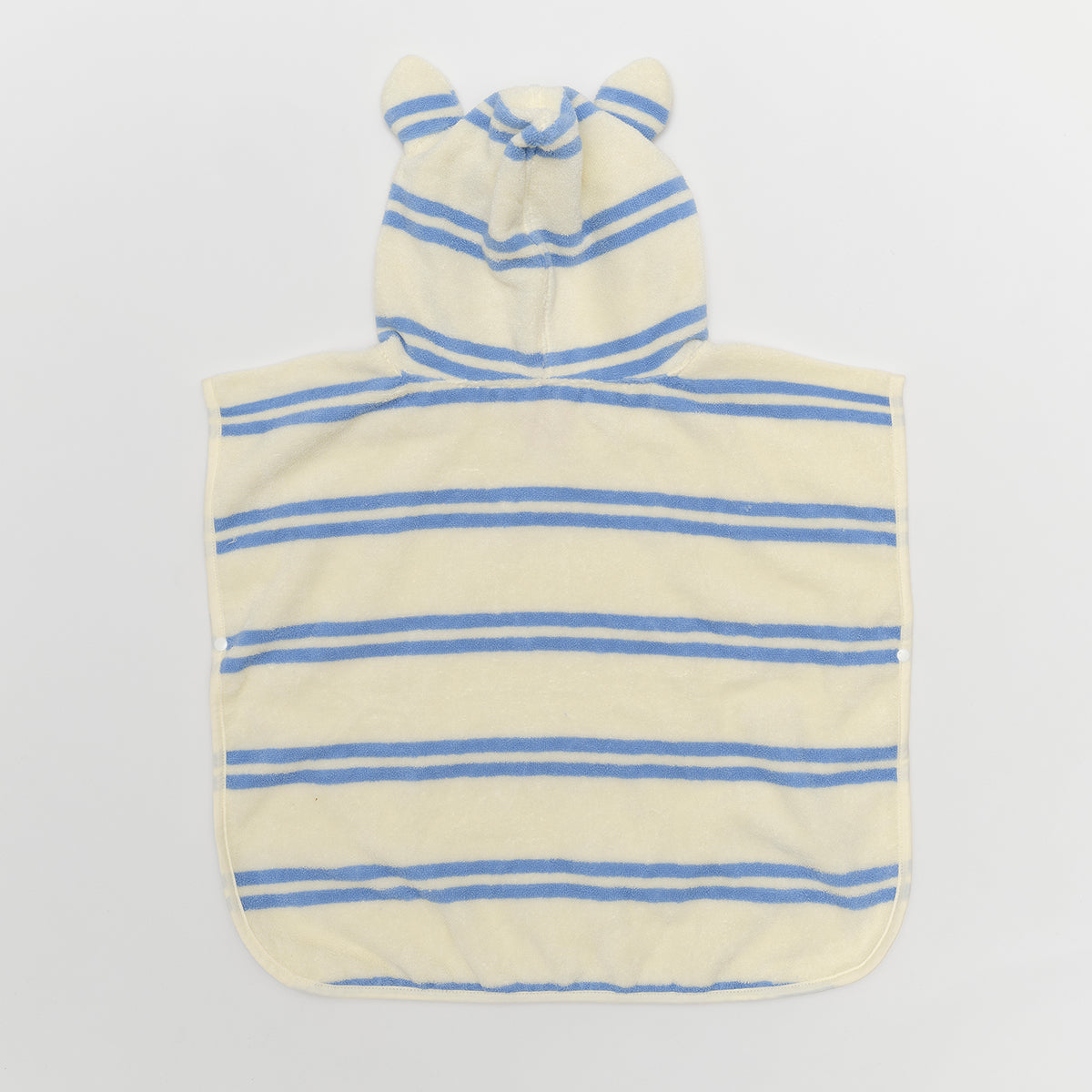 Kids Character Hooded Towel Sammy the Seagull Blue Stripe