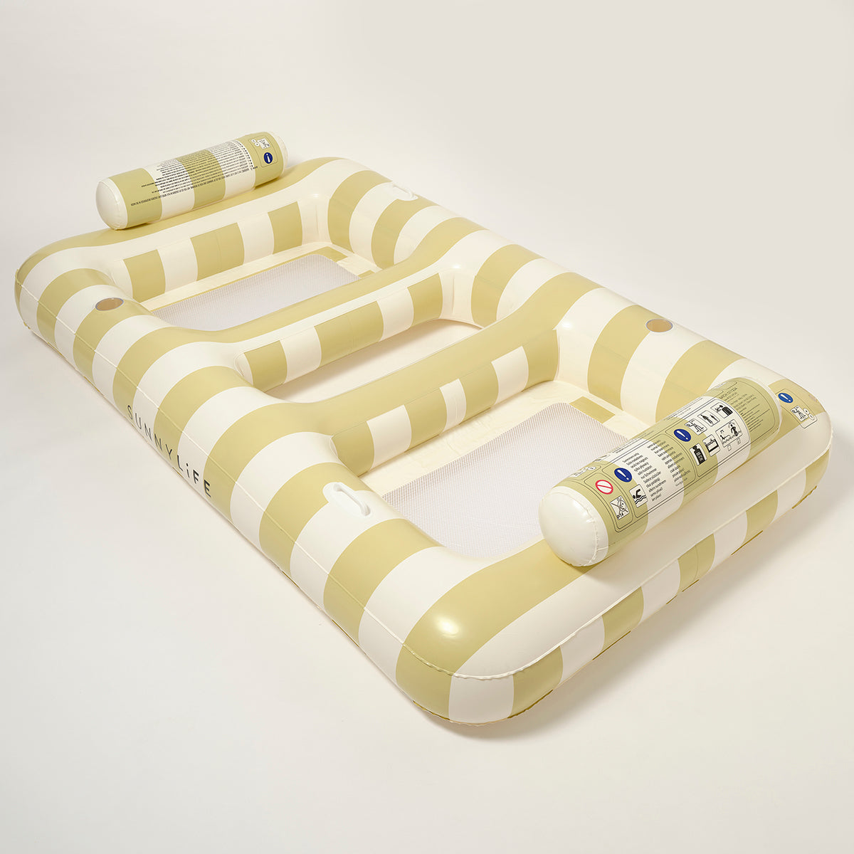 Luxuriöse Doppelluftmatratze Hängematte Casa Sand Stripe
