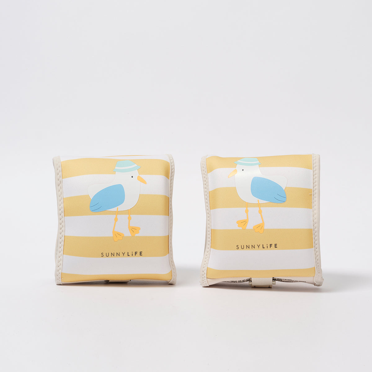 Kinder Schwimmflügel Neoprene Sid die Möve Mustard Stripe (SS25)