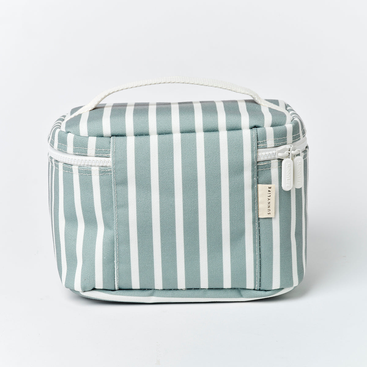 Kids Lunch Bag Eli the Elephant Green Stripe