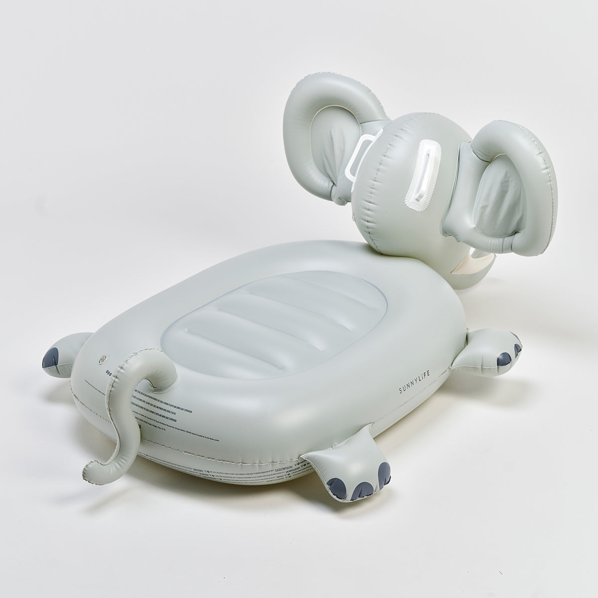 Kids Ride-On Float Eli the Elephant Grey