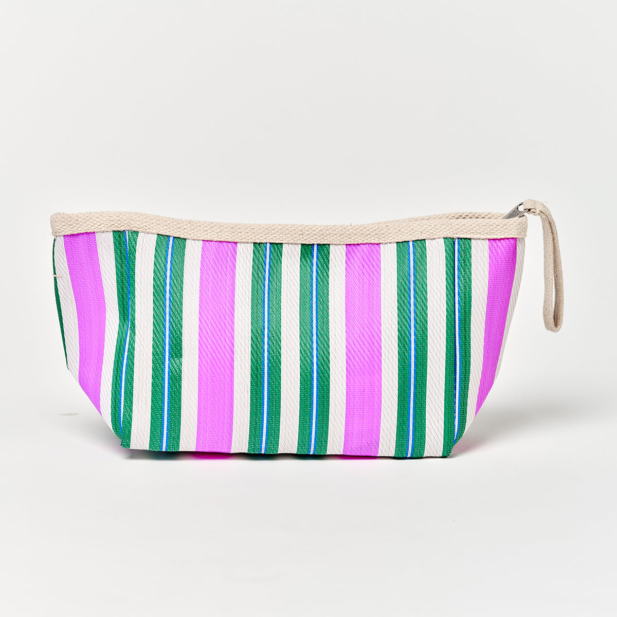 Recycled Nylon Pouch Seagrass Green Multi