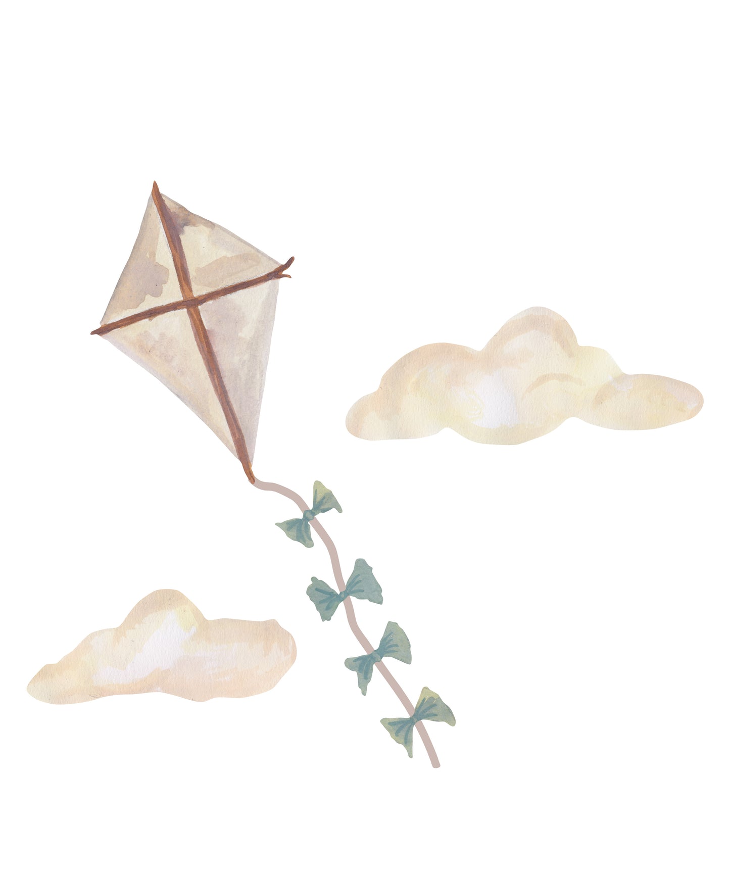 Wandsticker Drachen klein beige