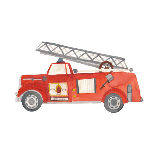 Wandsticker Feuerwehrauto