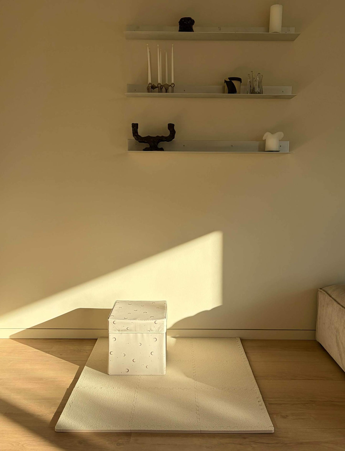 Alva Schaumstoff Spielmatte quadratisch soft beige