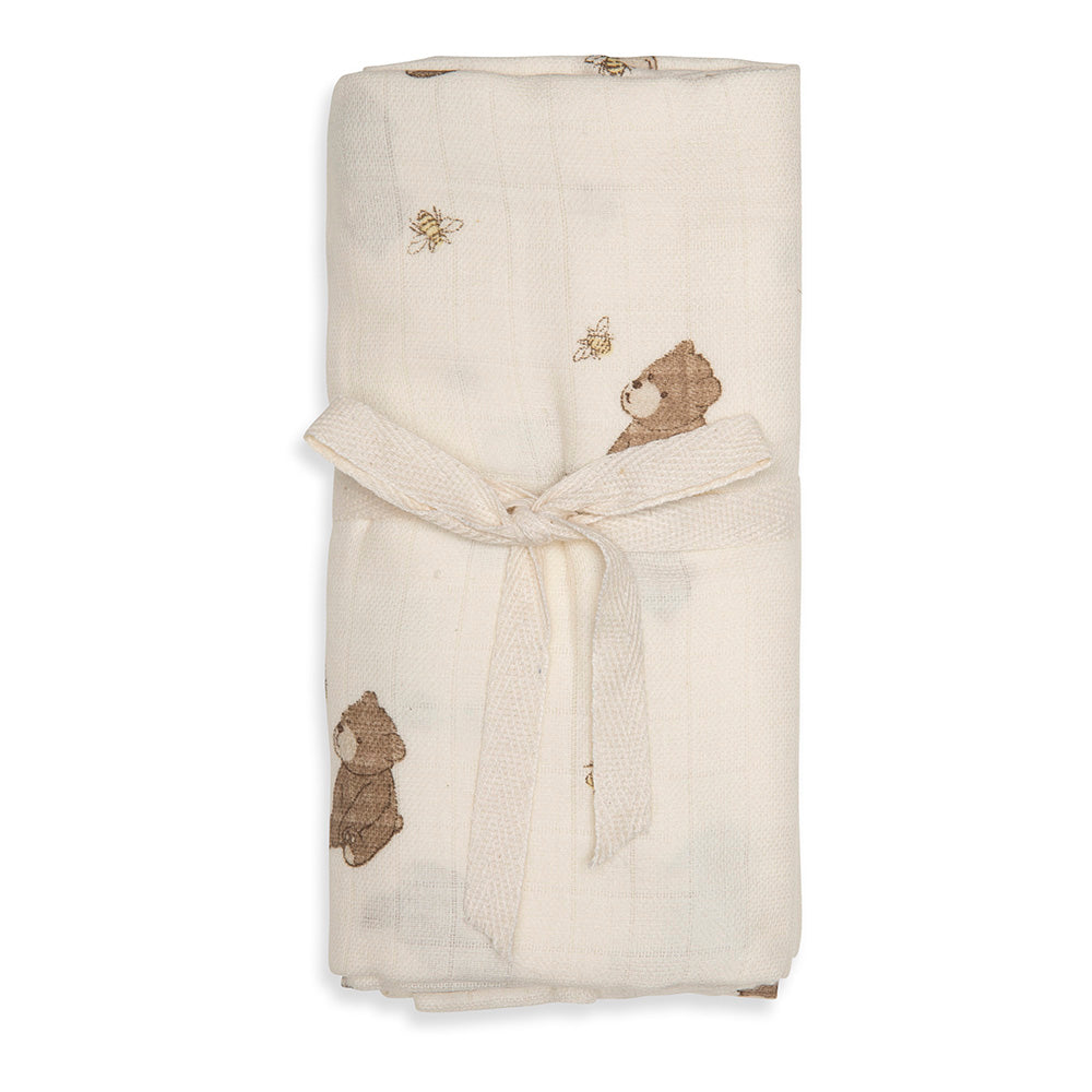 Muslin Swaddle Bienen und Bären