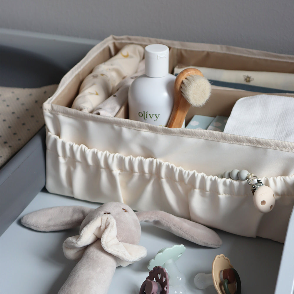 Lily Wickeltisch Körbchen Light Cream
