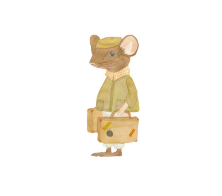 Wandsticker Rufus der Reisende