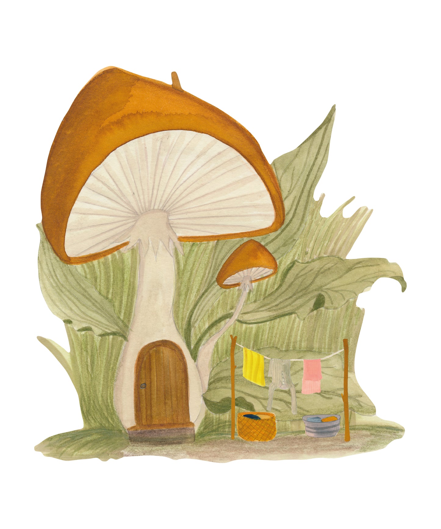 Wandsticker Pilz Haus