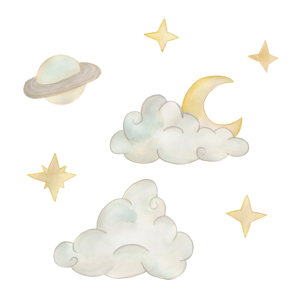 Wandsticker Saturn