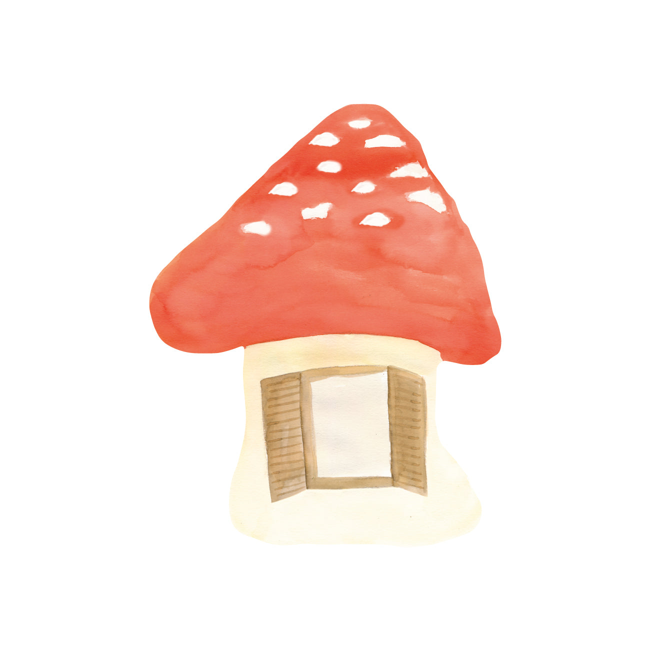 Wandsticker roter Pilz