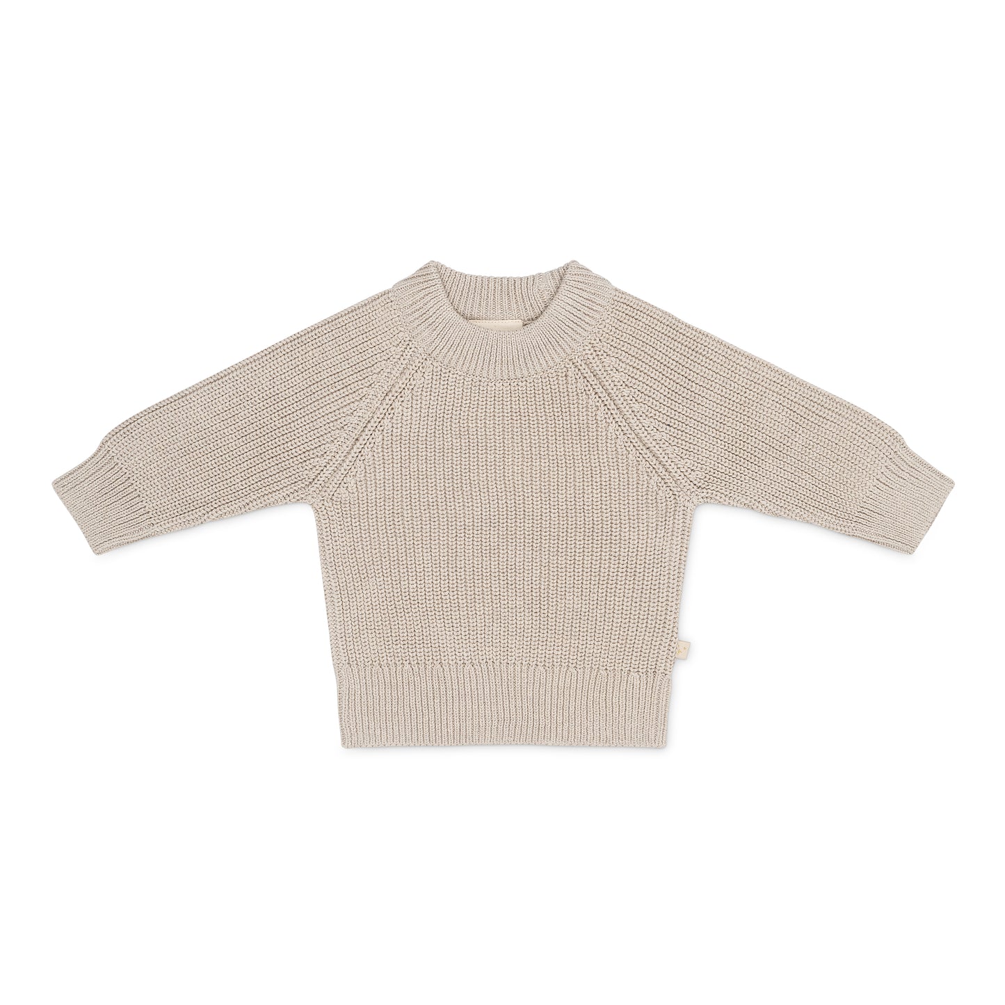 Strick Pullover Grau Melange