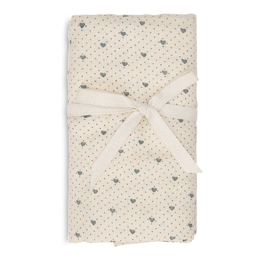 Muslin Swaddle Lots of Love Sky
