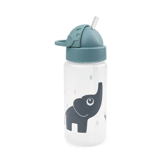 Trinkflasche mit Strohhalm Elphee Blau350 ml