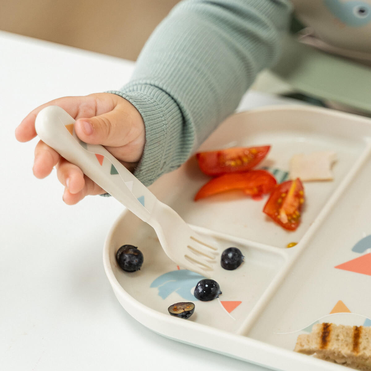 Foodie Kinderbesteck-Set Celebration Sand