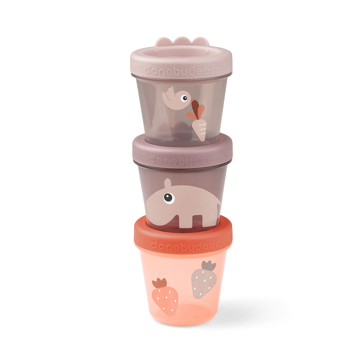 Baby-Snackbox 3-er Set Ozzo Rosa