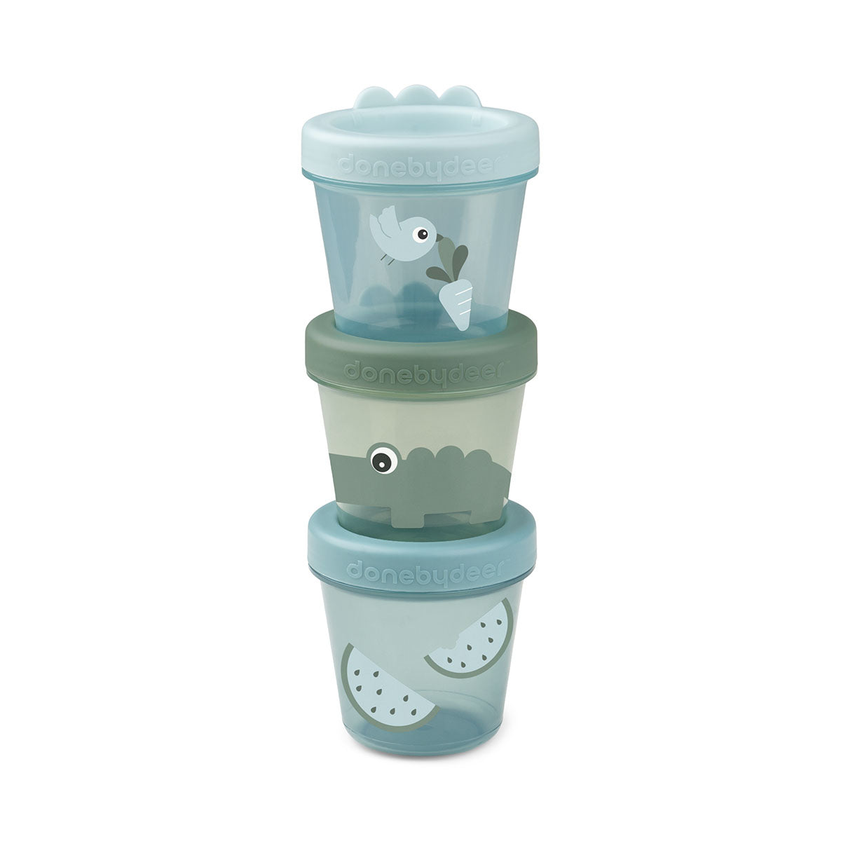 Baby-Snackbox 3-er Set Croco Grün