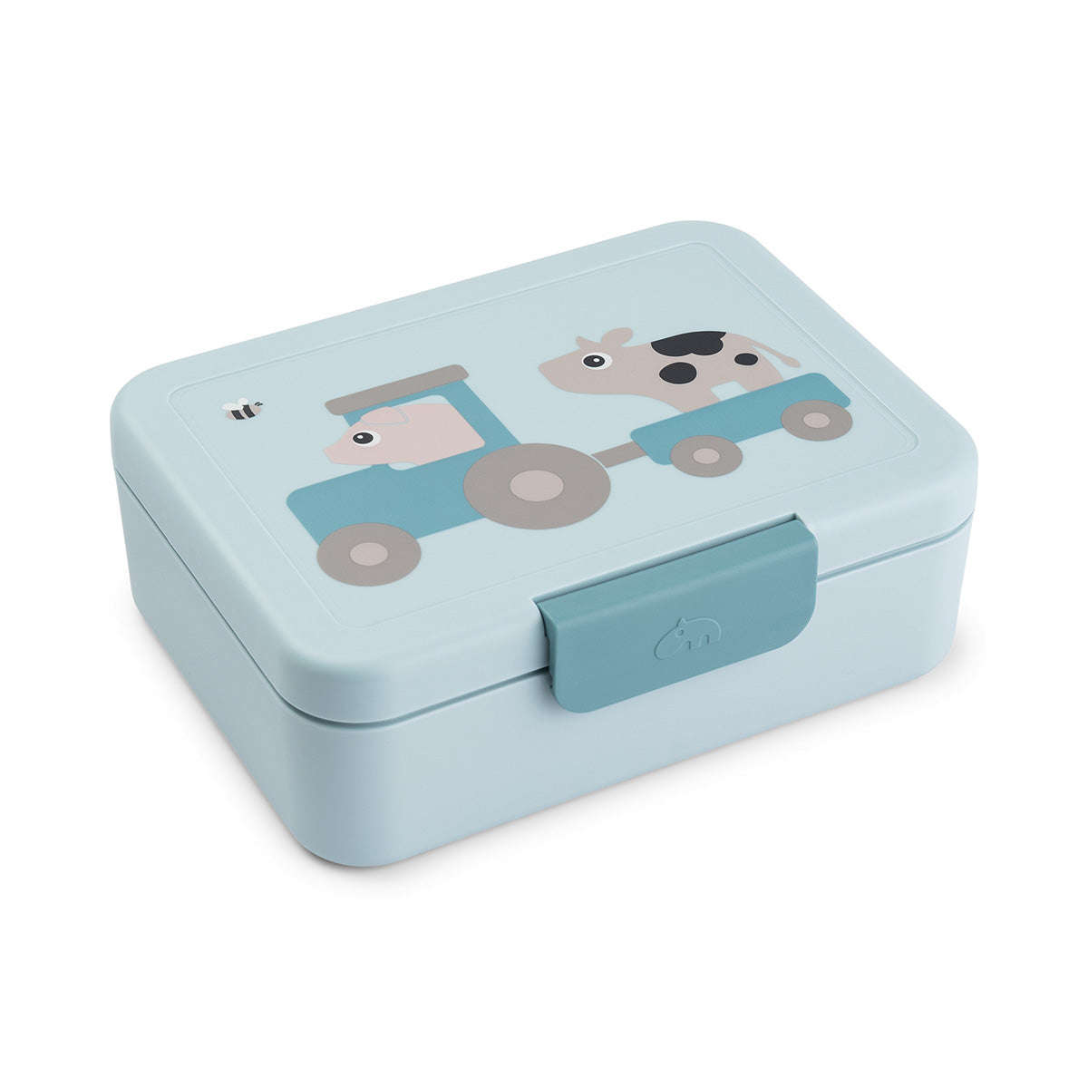 Lunchbox mit Einsatz Tiny farm blau