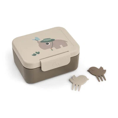Kleine Snackbox mit Food picks Tiny trails Sand